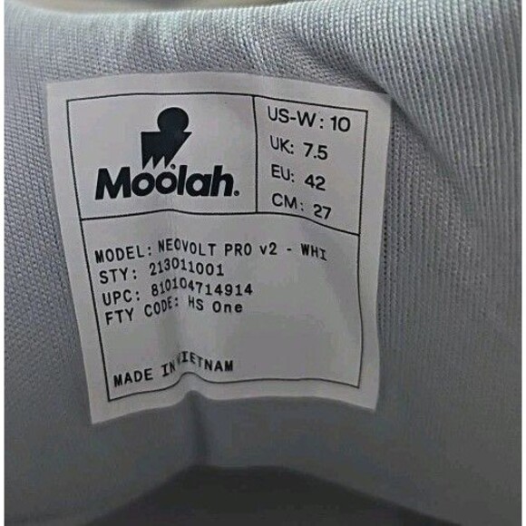 Moolah Women's Neovolt Pro v2 Basketball Shoes White Size 10 New With Box - Picture 8 of 11